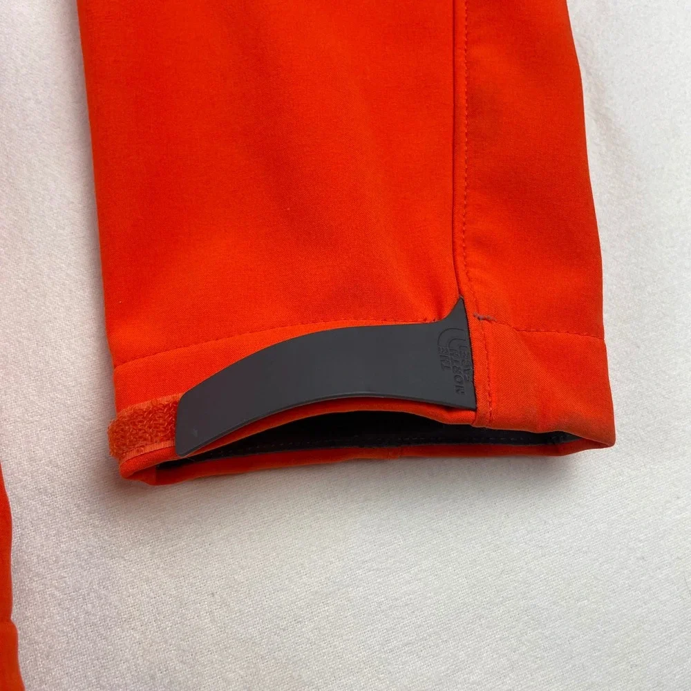 The North Face Mens Apex Bionic Softshell Jacket Orange Grey Medium Windproof